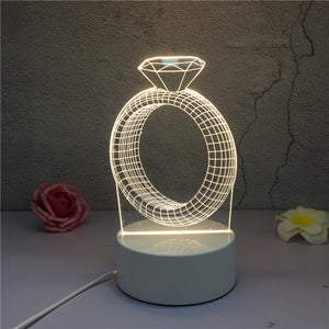 Illusion Table Lamp For Home Decorative