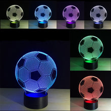 Load image into Gallery viewer, 3d Lighting Fixture Football LED