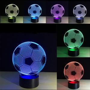 3d Lighting Fixture Football LED