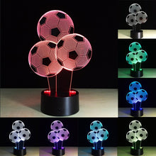 Load image into Gallery viewer, 3d Lighting Fixture Football LED