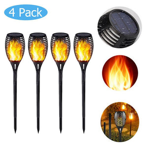 Solar Garden Torch Light with Flickering Flame