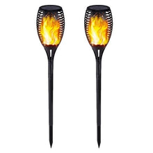 Load image into Gallery viewer, Solar Garden Torch Light with Flickering Flame