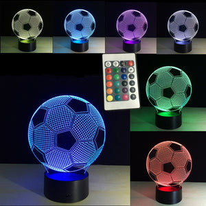 3d Lighting Fixture Football LED